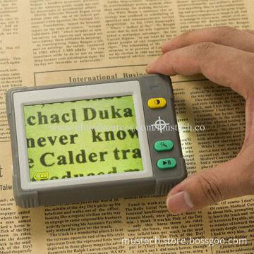 3.5-inch Handheld Portable LCD Digital Magnifier with LED Light 7 Color Modes